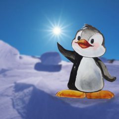 como hacer un pingüino ilustrado